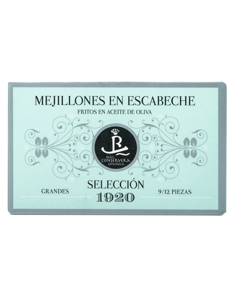 Moules frites marinées 4/6 Real Conservera Española 115gr.