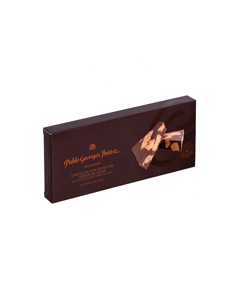 Turrón de Chocolate con Leche con Turrón de Jijona Delicatessen 200gr