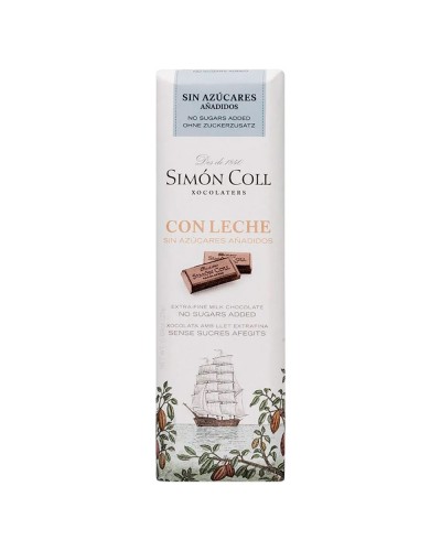 Simon Coll Mini Tableta Chocolate con Leche Sin Azúcar 25gr