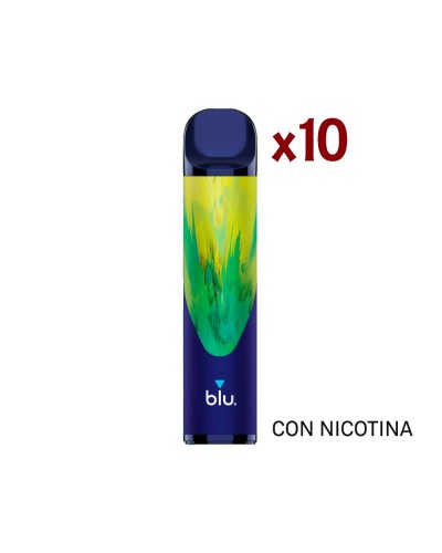 Pack 10 Blu Bar Vaper Desechable - Kiwi Passion Con Nicotina 20mg/ml. 