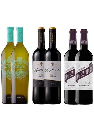 Pack 6 botellas Albariño - Rioja