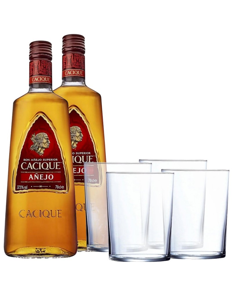 Pack 2 Cacique + 4 Copos