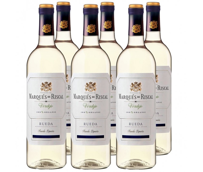 Caja 6 Riscal Verdejo Organic 2020  + Champagnera