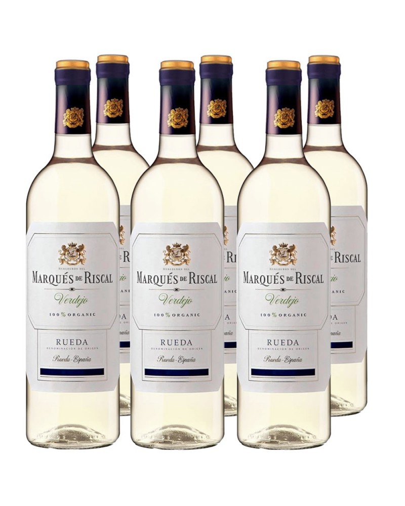 Caja 6 Riscal Verdejo Organic 2020  + Champagnera