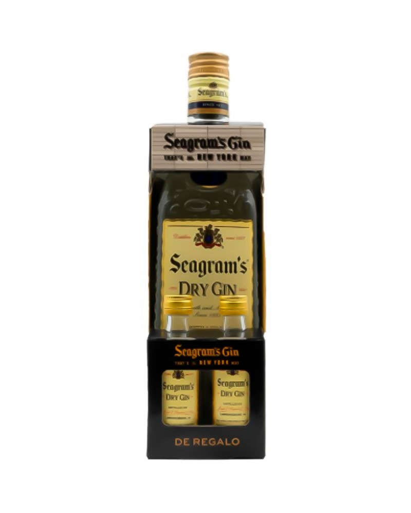 Estuche Gin Seagram's 70 cl con 2 Mini Seagram's