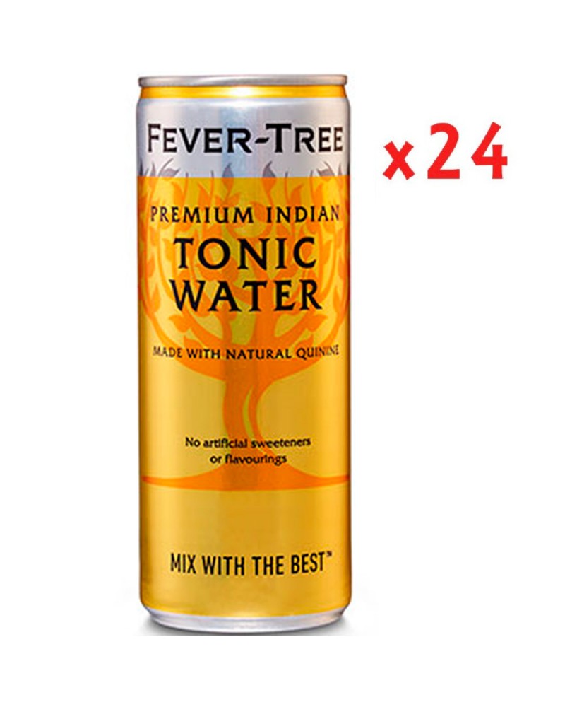 Caja Fever Tree Tonic Indian Lata 24 Uds