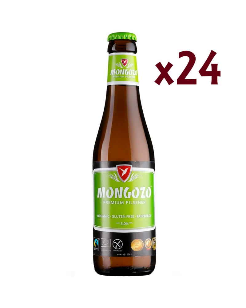 Cerveza Mongozo Gluten Free Pilsner 33cl Caja 24 uds
