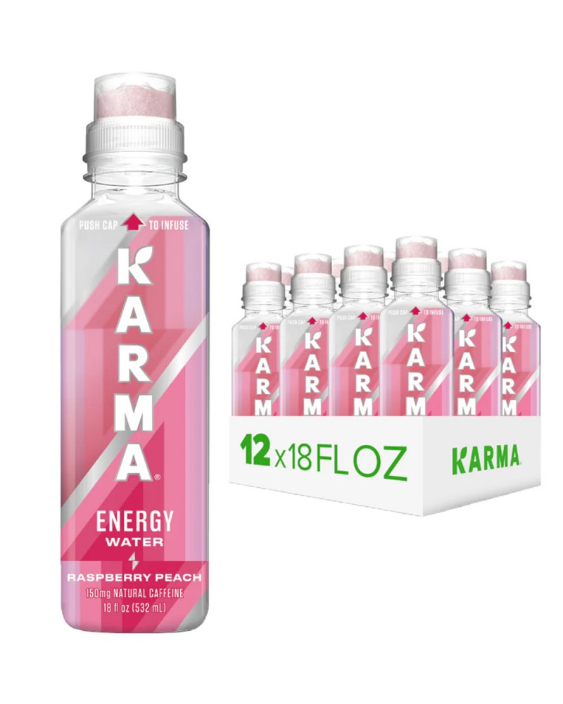 Karma - Agua energética Raspberry 552Ml. Caja 12 ud.