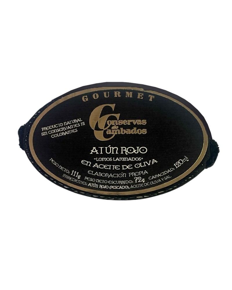 Lomos de Atún Rojo Laminados en Aceite de Oliva de Conservas de Cambados 120ml
