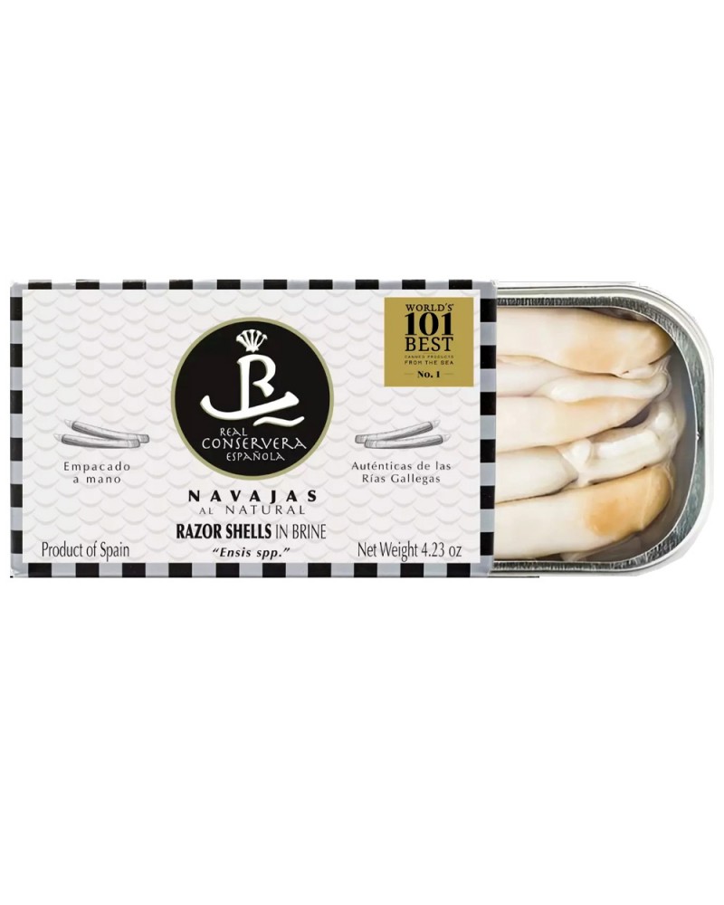 Navajas Al Natural 4/6 Real Conservera Española 125gr.