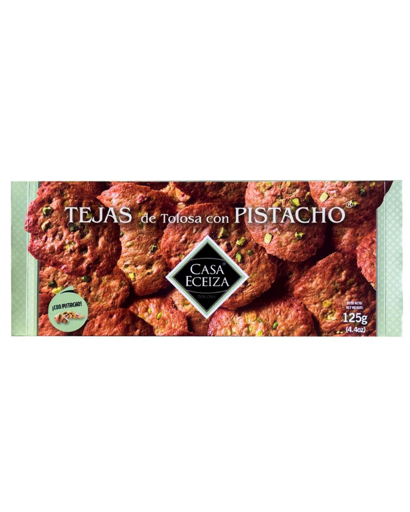 Tejas de Tolosa con Pistacho Eceiza 125gr.