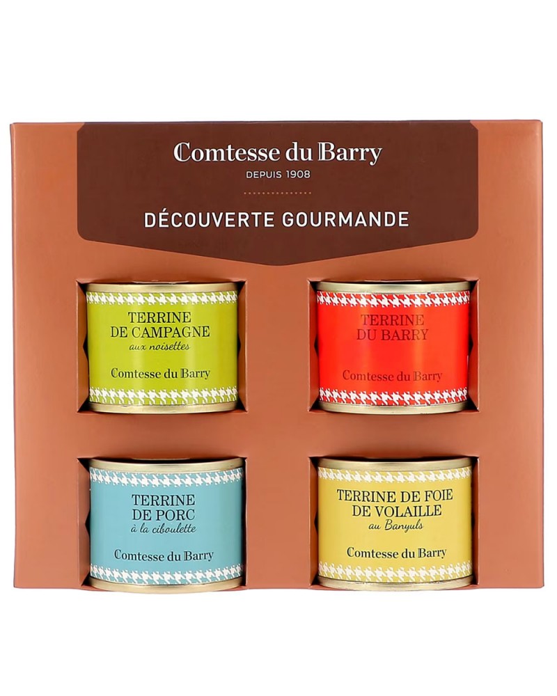 Estuche Surtido Gourmet 4 Pates 70 gr. Comtesse Du Barry