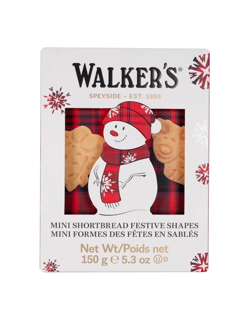 Mini Shortbread Walker's Festive Shapes 150 gr.