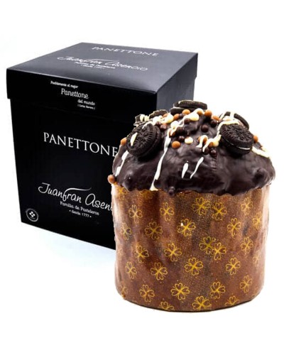 Panettone Cubierto y Relleno De Chocolate Blanco Juanfran Asencio 550gr.