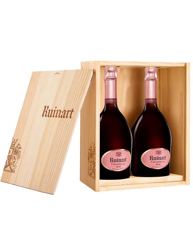 Estuche de madera 2 Ruinart Rose