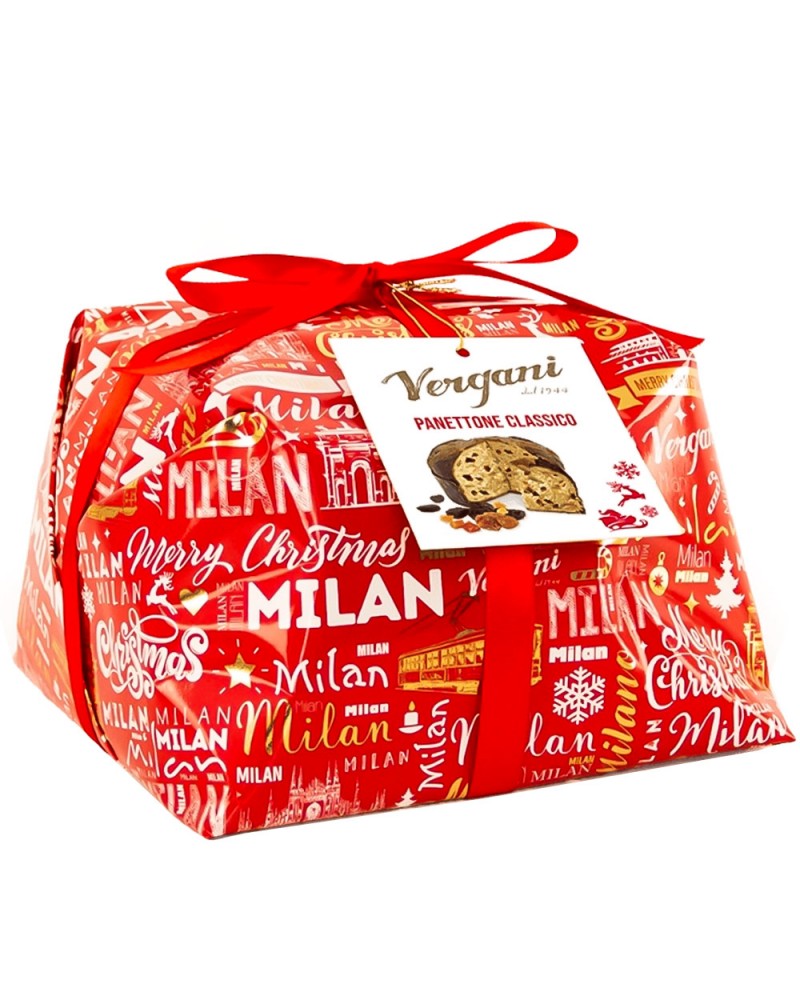 Panettone Classico Merry Christmas Vergani 1Kg.