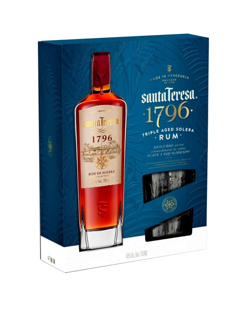 Estuche Santa Teresa Solera 1796 + Vaso