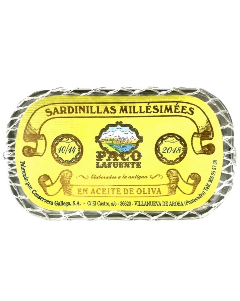 Sardinillas Millesime 10/14 en Aceite de Oliva Paco La Fuente