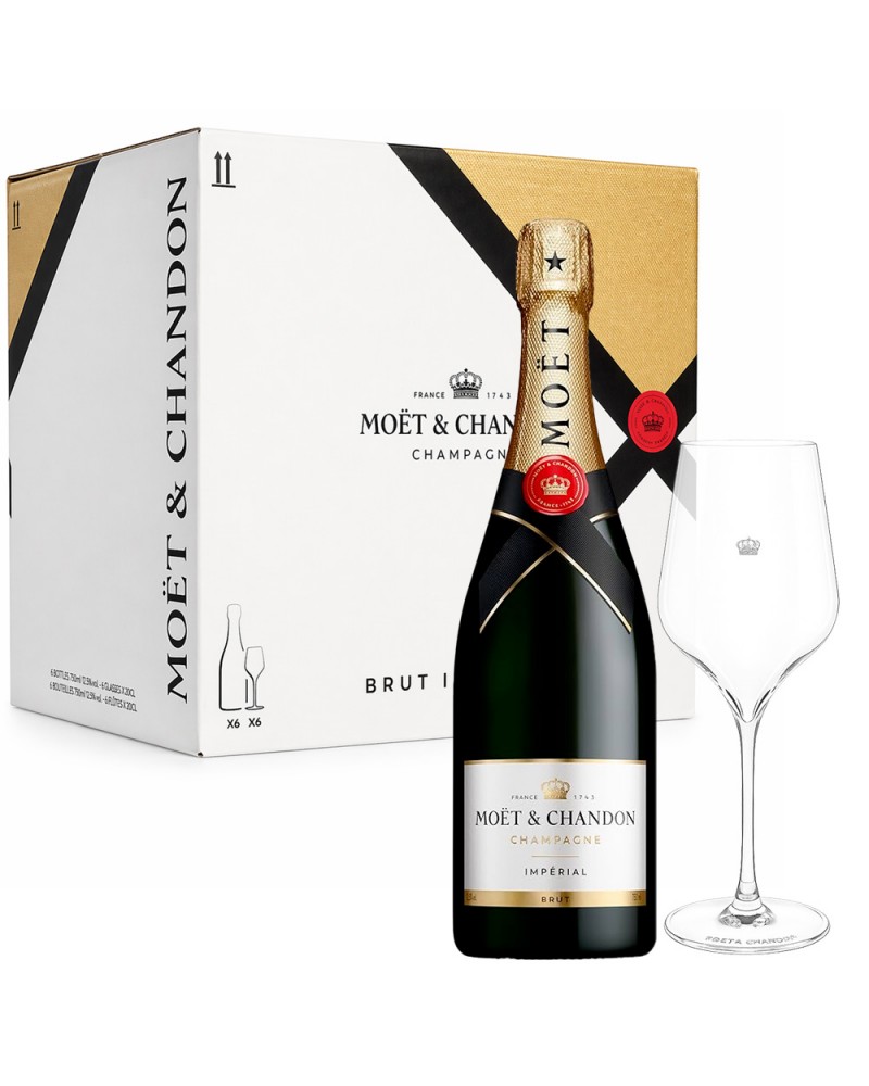 Moet & Chandon Brut Imperial Pack All In One +  6 Copas