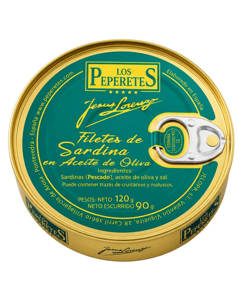 Filete de Sardina en Aceite de Oliva Peperetes 120Gr