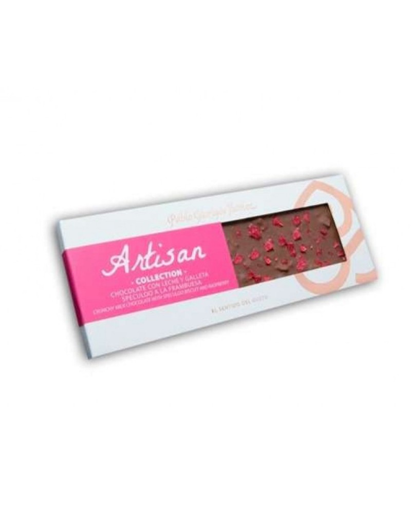 Chocolate Con Leche, Galleta Speculoo Y Frambuesa Artisan Collection 125gr.