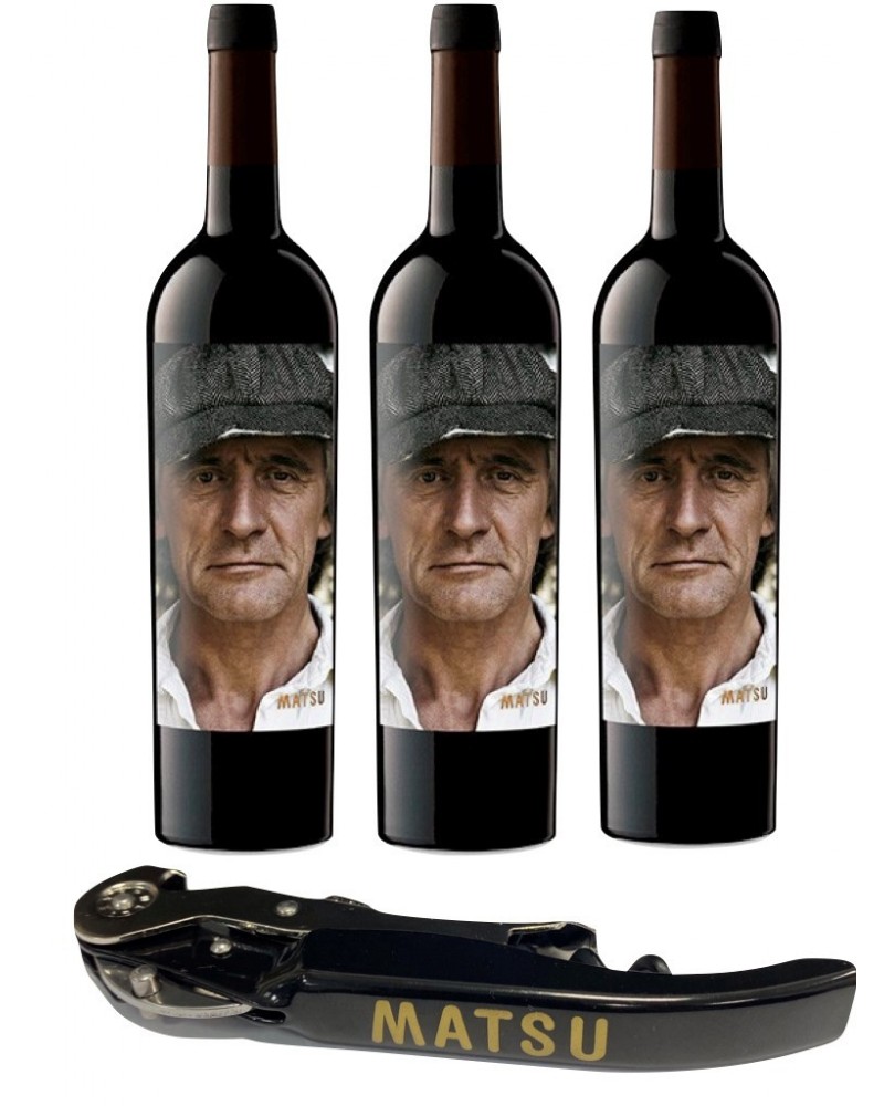 Pack 3 Bouteilles Matsu El Recio + 1 Ouvre-Bouteille Professionnel