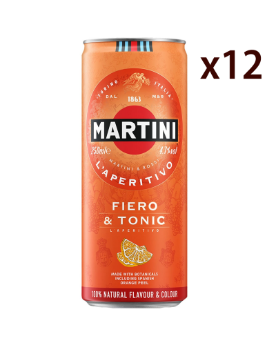 Martini Fiero & Tonic Cocktail Caja 12