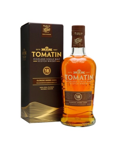 Tomatin Single Malt Whisky 18 Years + Case